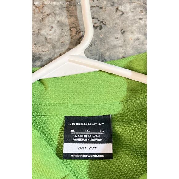Nike Golf Green Men's Dri-Fit Golf Shirt 100% Polyester - Size XL - Picture 7 of 8